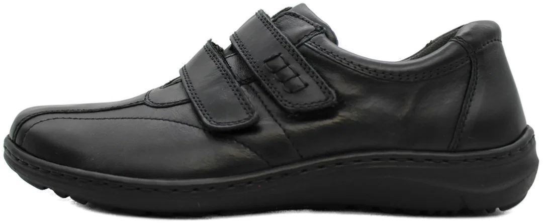 Waldläufer Herrenschuhe – schwarz, Gr. 8½ (42,5), Klettverschluss, neuwertig – Bild 3