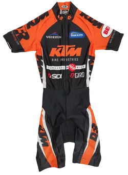 Pella Rennrad Anzug, schwarz/orange - XS  - Bild 1