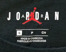 Nike Herren Jordan T-Shirt schwarz mit Macro Jordan Print Gr. S - Bild 3