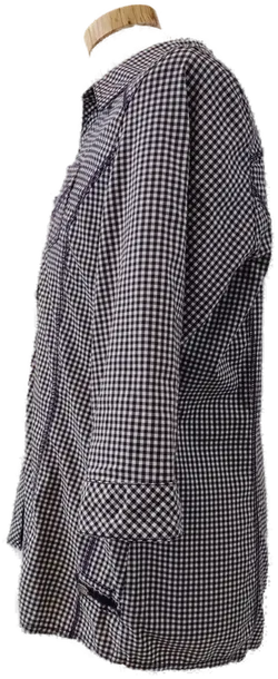 CECIL Herren Hemd Kurzarm weiß, violett, kariert - Gr. L - Bild 2