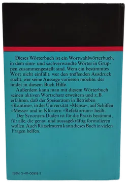 Buch Duden - Die sinn-und sachverwandten Wörter  - Bild 2