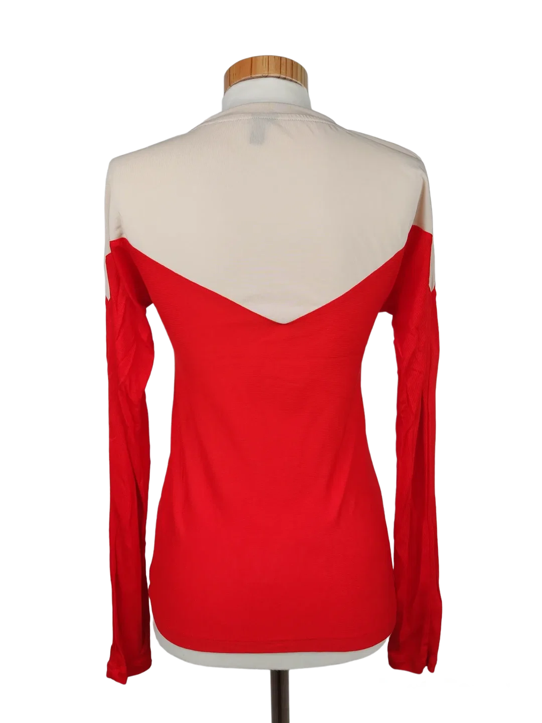 Topshop Boutique Damen Shirt, beige/rot- Gr. S – Bild 3