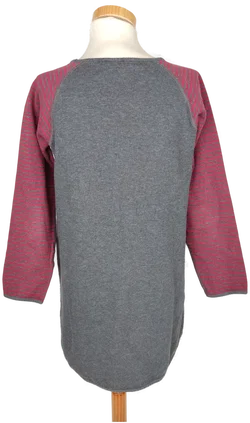 Maas Mädchen Longpulli grau/rot - 152 - Bild 2