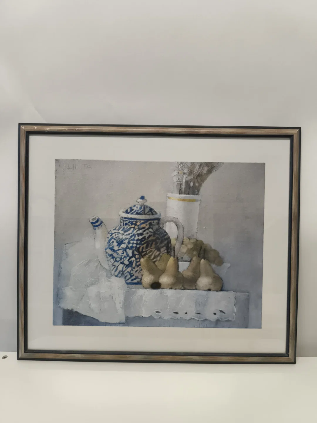 Lilita Upeniece, Kunstdruck "Stilleben mit blauer Kanne" – Bild 3