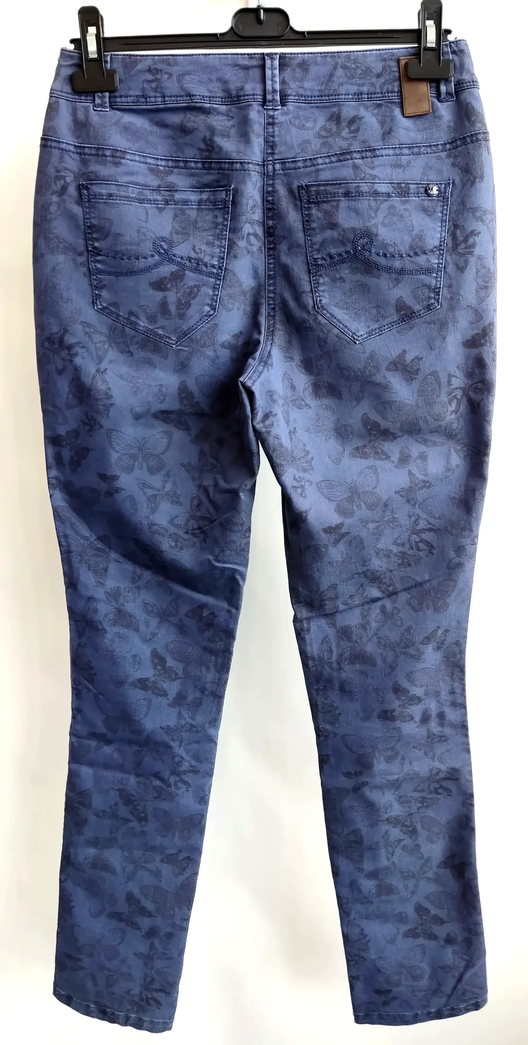 CECIL Damenjeans mit Schmetterlingsmuster blau - Gr. 28 – Bild 2