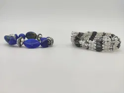 Armband Kombination 2-Teilig - Perlenarmband Gr.100 cm - Bild 2