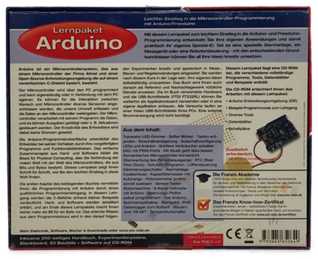 Franzis Arduino Lernpaket für Mikrocontroller-Programmierung – Bild 2