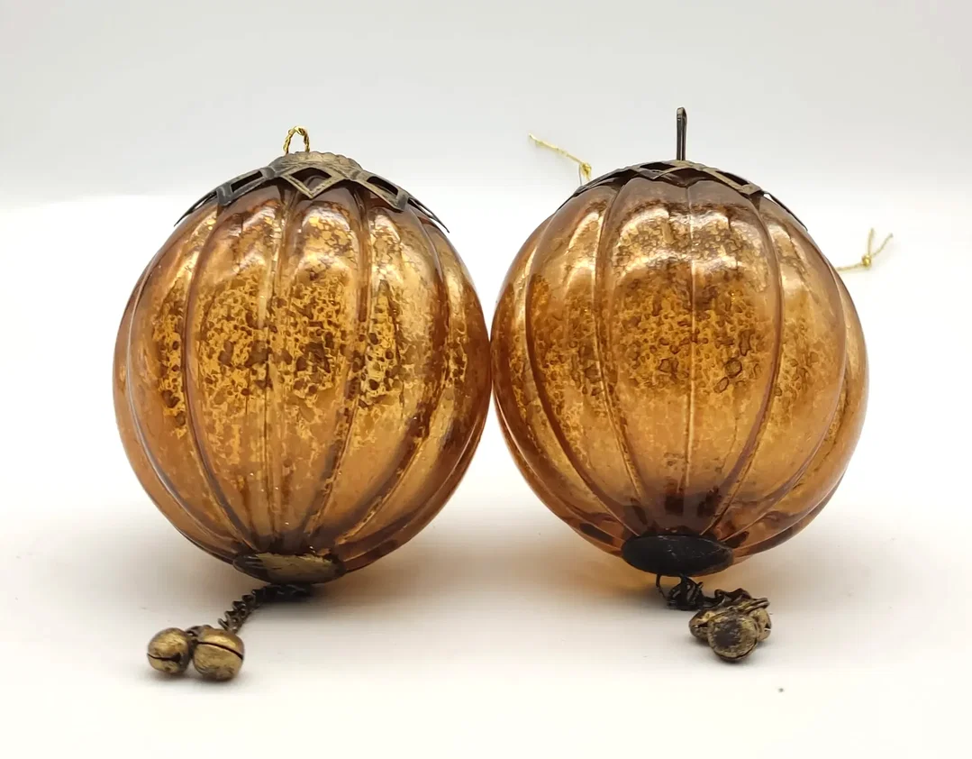 Weihnachtsschmuck 2er Set  mit Zierkettchen – Bild 3