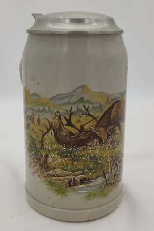 Maßbierkrug mit Hirschmotiv – Bild 2