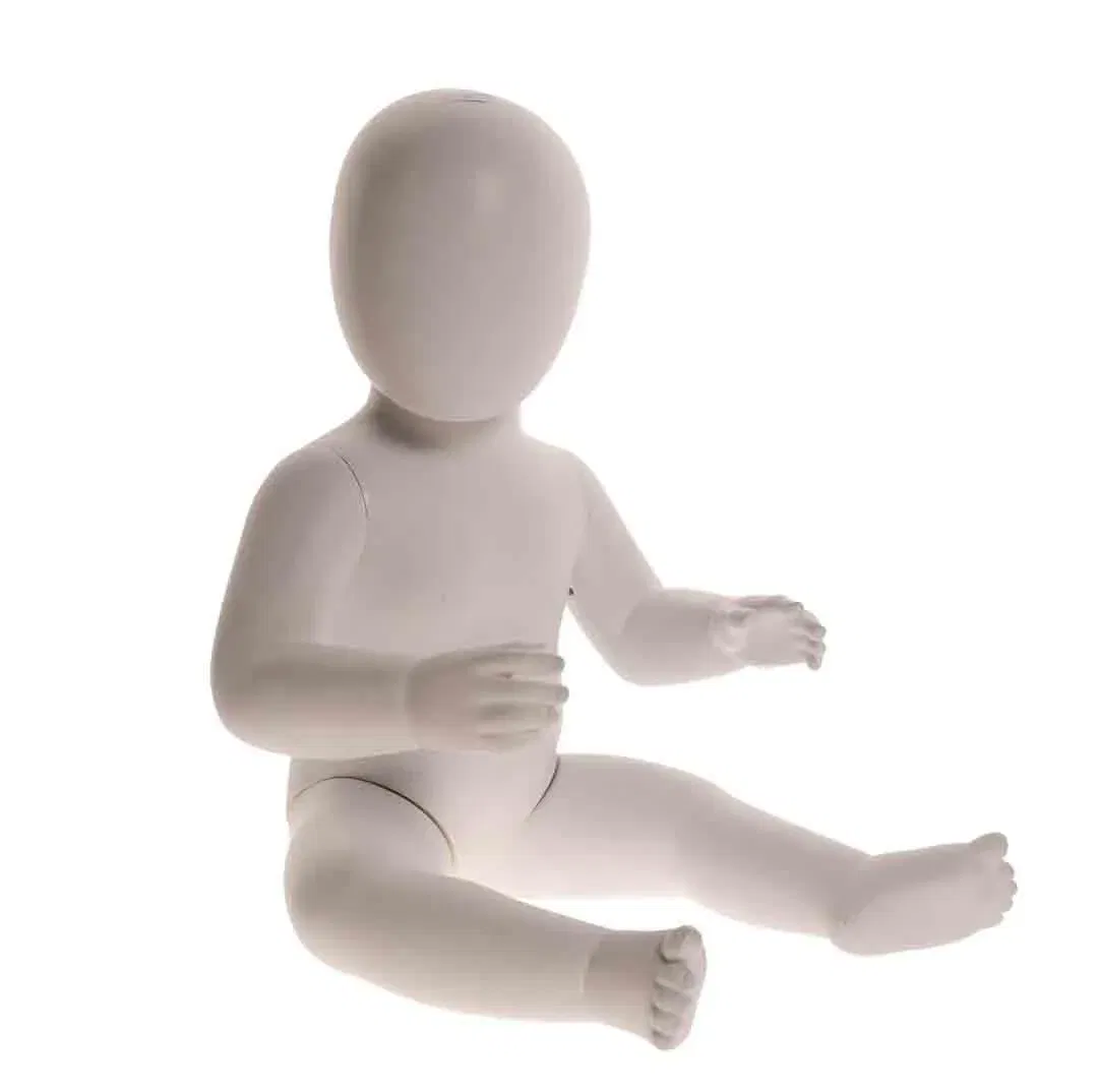 Baby Schaufensterpuppe – sitzend, weiß - Bild 2