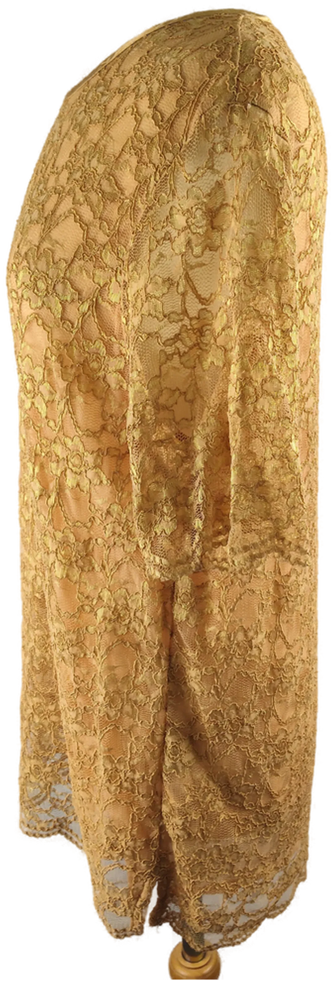 Damen T-Shirt Sonstige Gold Gr. 44 | Sommer-Charme – Bild 2