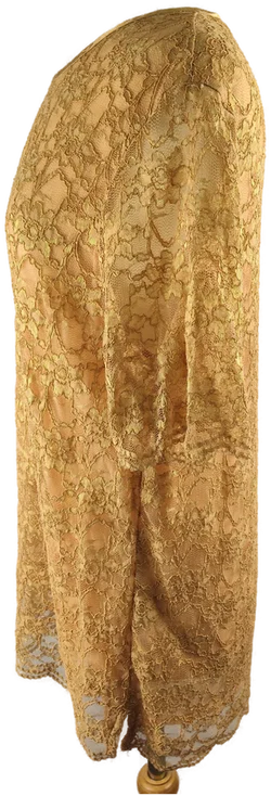 Damen T-Shirt Sonstige Gold Gr. 44 | Sommer-Charme - Bild 2