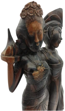 Hochzeitspaar-Figur Holz handgeschnitzt | Bali-Schatz - Bild 5