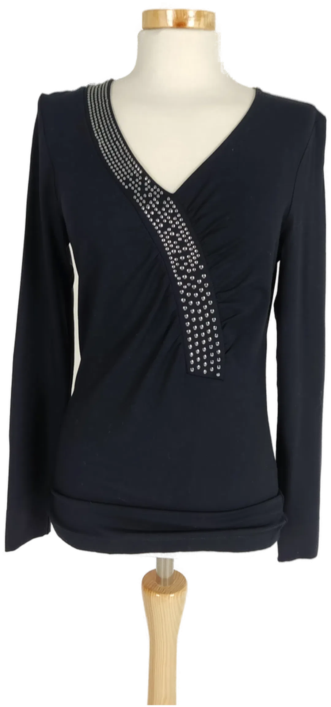 Jones Damen T-Shirt schwarz mit silbernen Nieten - M/38 - Bild 1