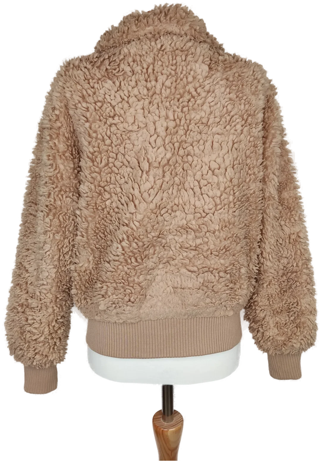 ONLY Damen Plüschjacke beige - S/36 – Bild 2
