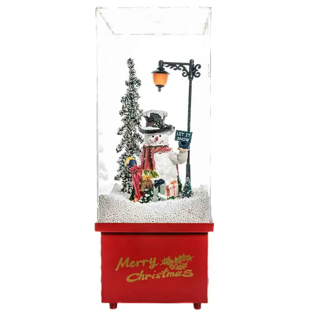 Weihnachten Schneemann mit Schneefall und Weihnachtsmelodien - Bild 4