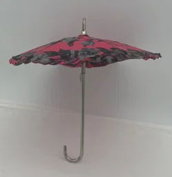 Vintage Miniatur-Regenschirm für Puppe - Bild 4