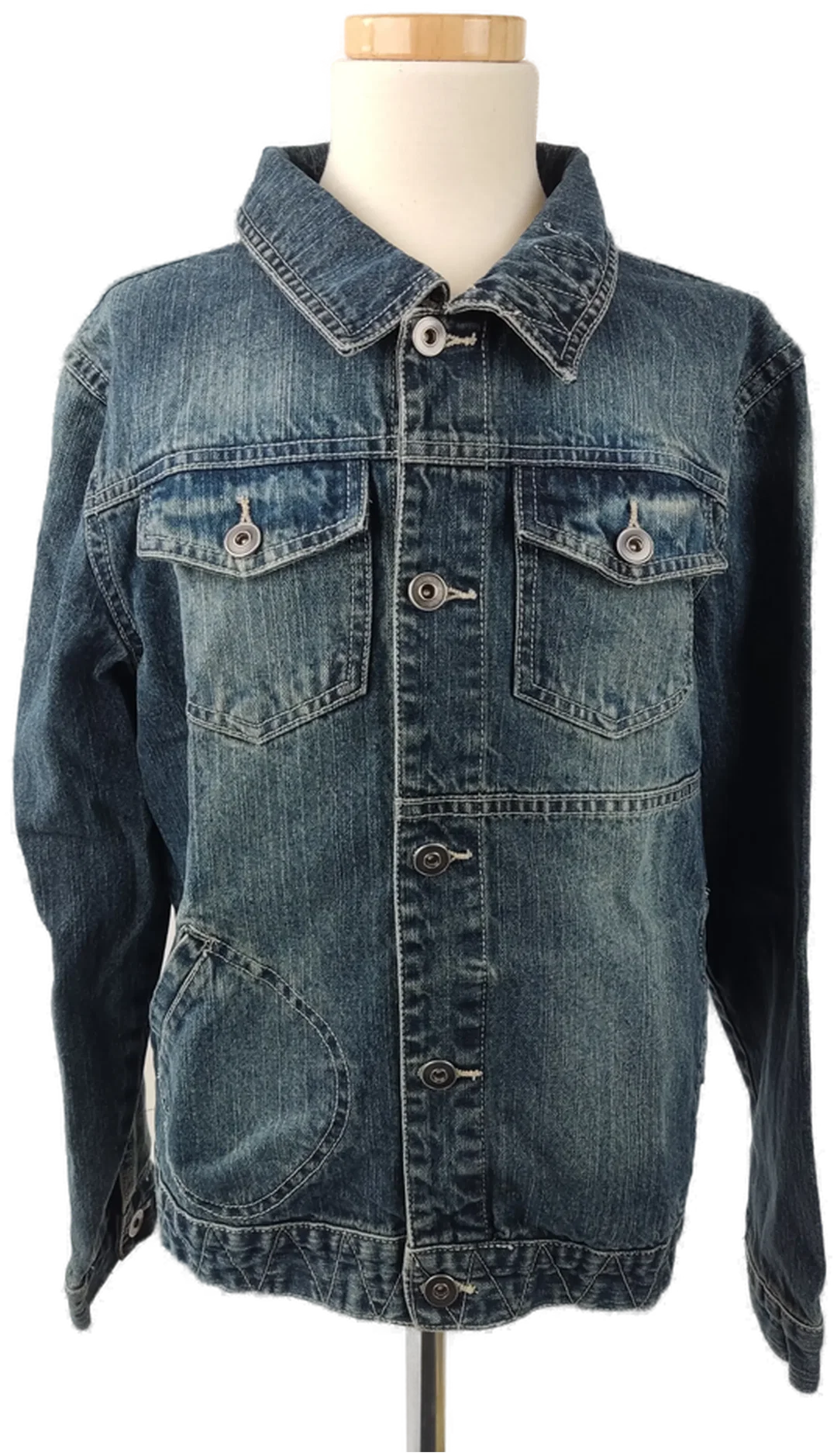 KIDZ alive Kinderjeansjacke, blau - Gr. 164 - Bild 4