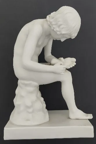 Figur Statue Antike Skulptur "Der Dornauszieher" – feine Reproduktion um 1900 – Bild 2