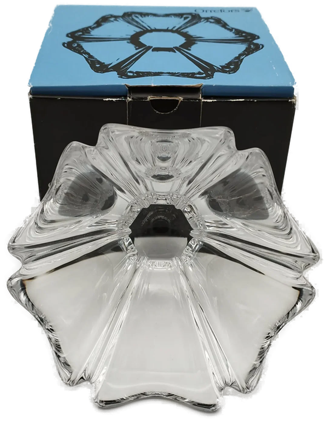 Glasschale Orrefors Kristallglas, Design Lars Hellsten | Originalverpackt – Bild 2