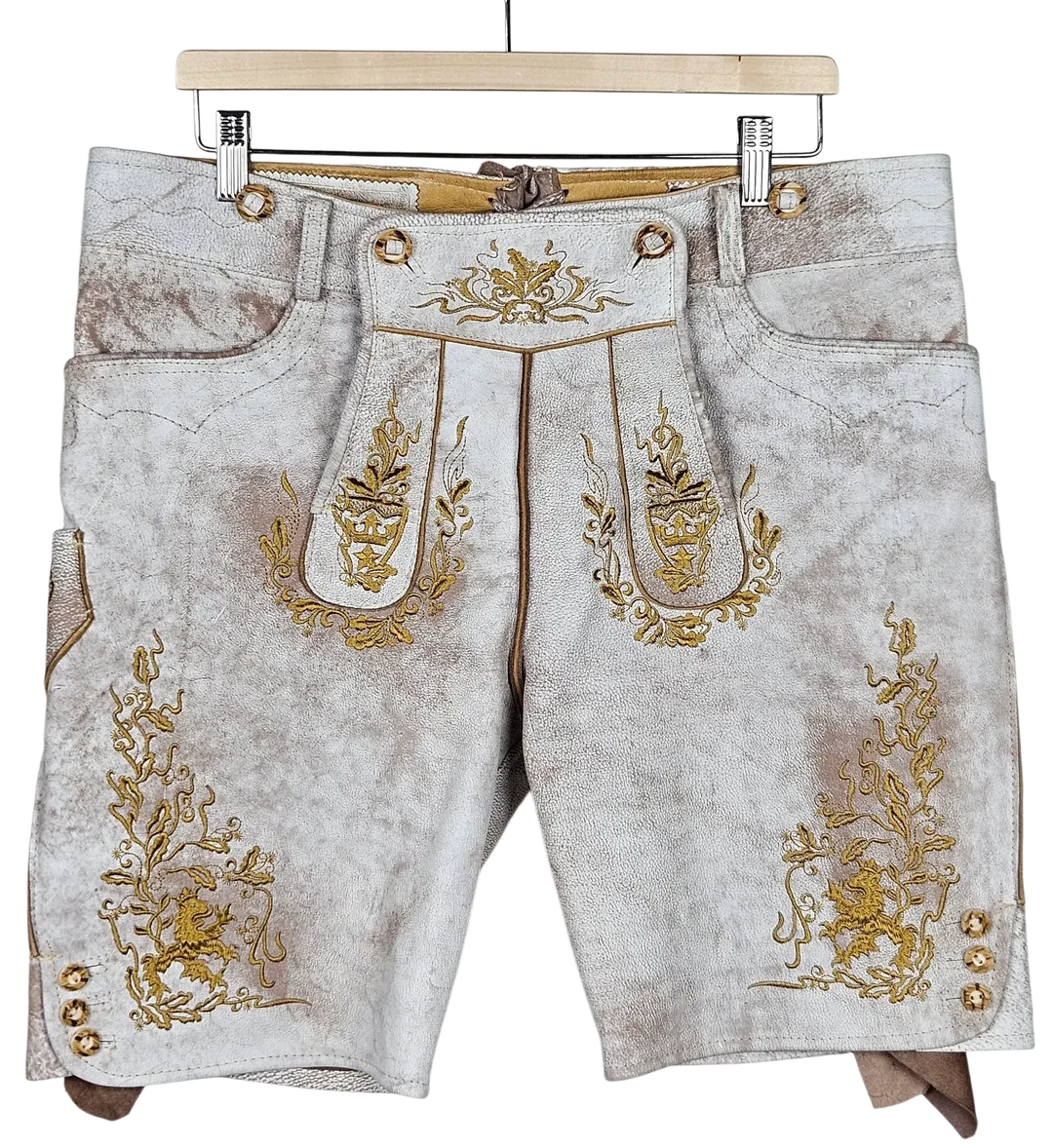 Stockerpoint Bergfeuer Herren Trachtenhose, weiß - Gr. L  - Bild 1