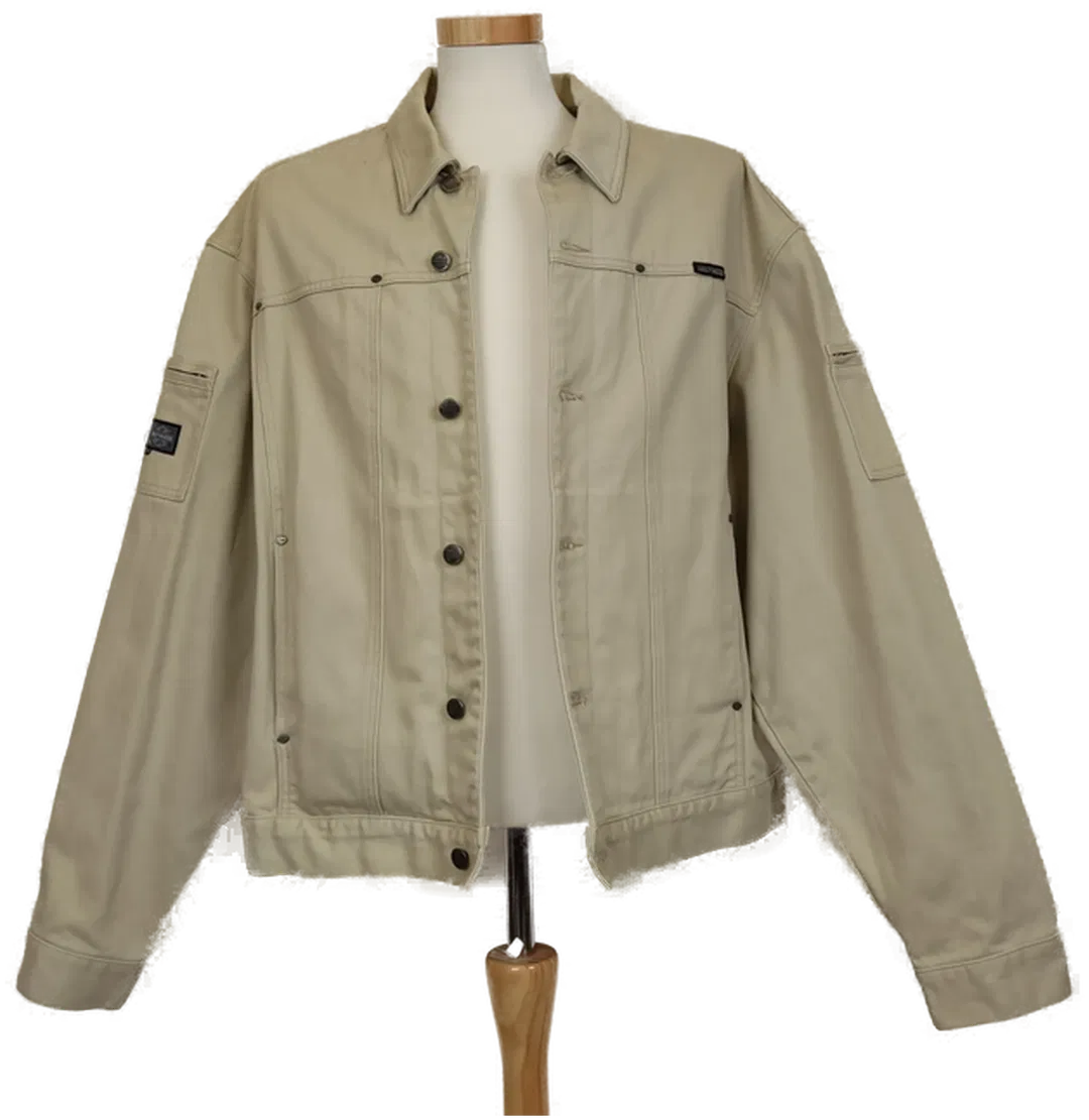 Harley Davidson Herren Denim Jacke beige, Gr. XXL  - Bild 4