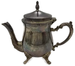 Kaffee-/Teeservice versilbert mit Tablett, 4-teilig - Bild 6