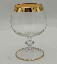 Cognacschwenker mit Goldrand - Bild 2