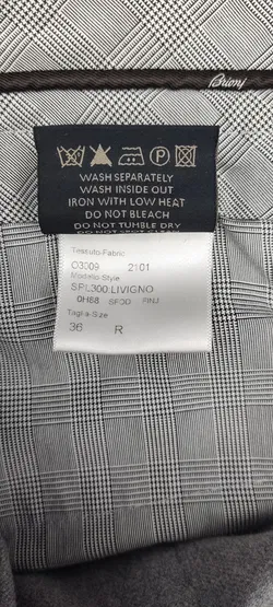 Brioni Herren Hose grau Gr. 36 - Bild 5