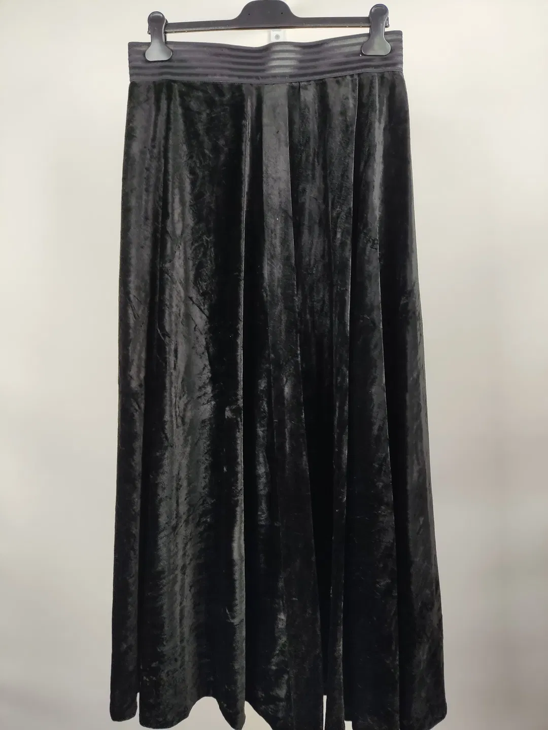 Damenrock Samt Maxi schwarz/ Bundweite 42cm - Bild 1