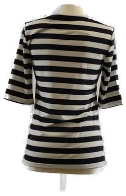 Christian Berg gestreiftes Damen T-Shirt, hochwertiges Polyester, Größe 34, Frühling - Bild 2