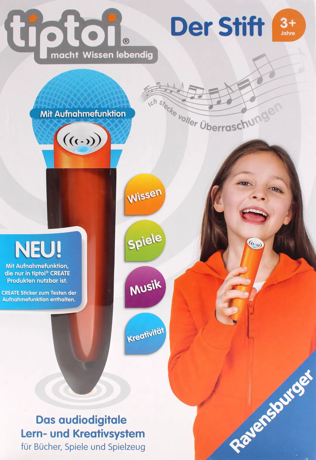 Tiptoi Stift mit Aufnahmefunktion von Ravensburger (Create Edition, ab 3 Jahren) - Bild 4