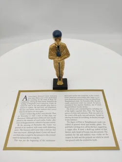 Goldener Ptah Porzellan & Zertifikat von Franklin Mint | Limitierte Rarität – Vorschau 9