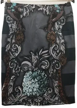 Prada Rock grau/gemustert in Größe 42 - Bild 1