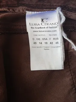 LUISA CERANO Damenhose, braun - Gr. 40 - Bild 5