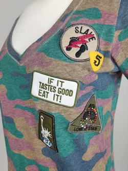 Replay Damen T-Shirt camouflage - S/36 - Bild 4