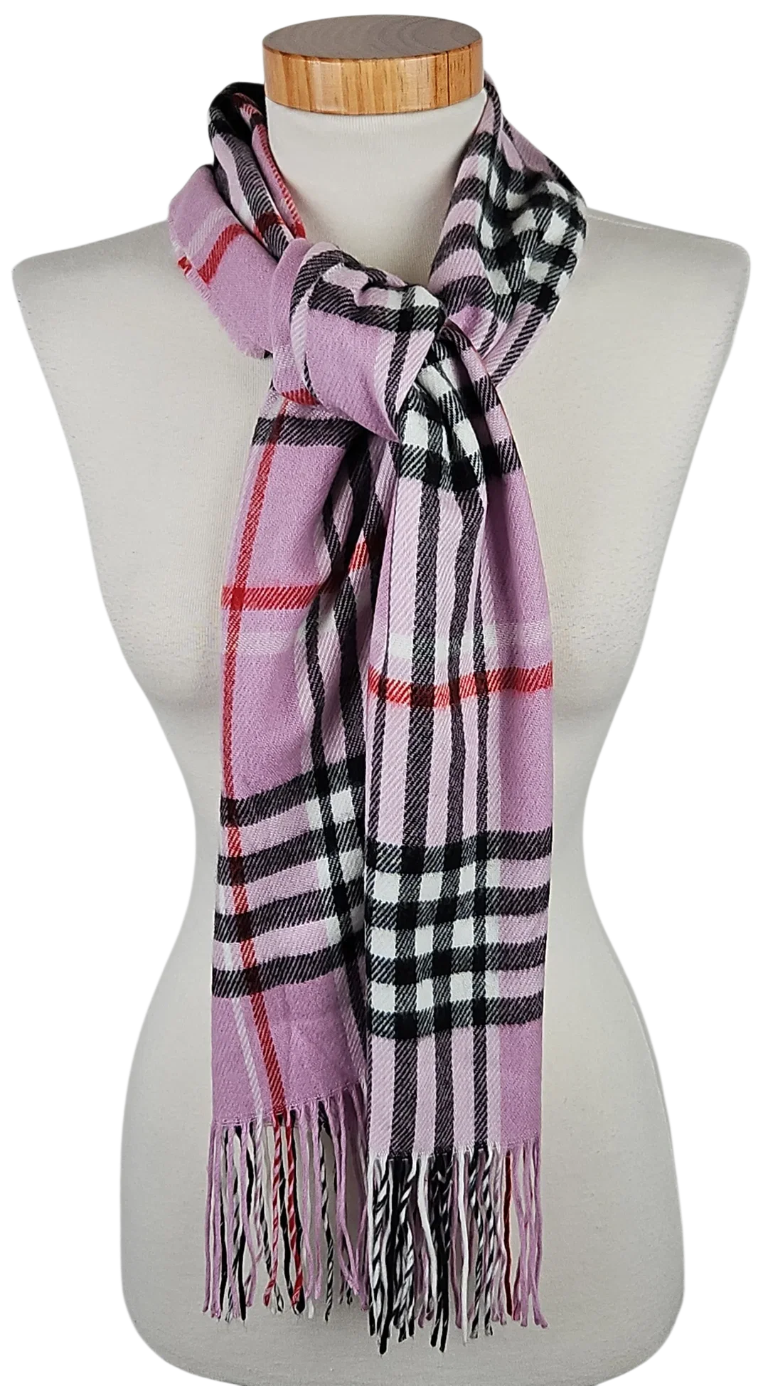 Damen Schal - lila/karierter  - Bild 1