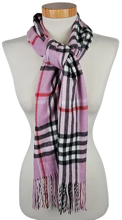 Damen Schal - lila/karierter  - Bild 1