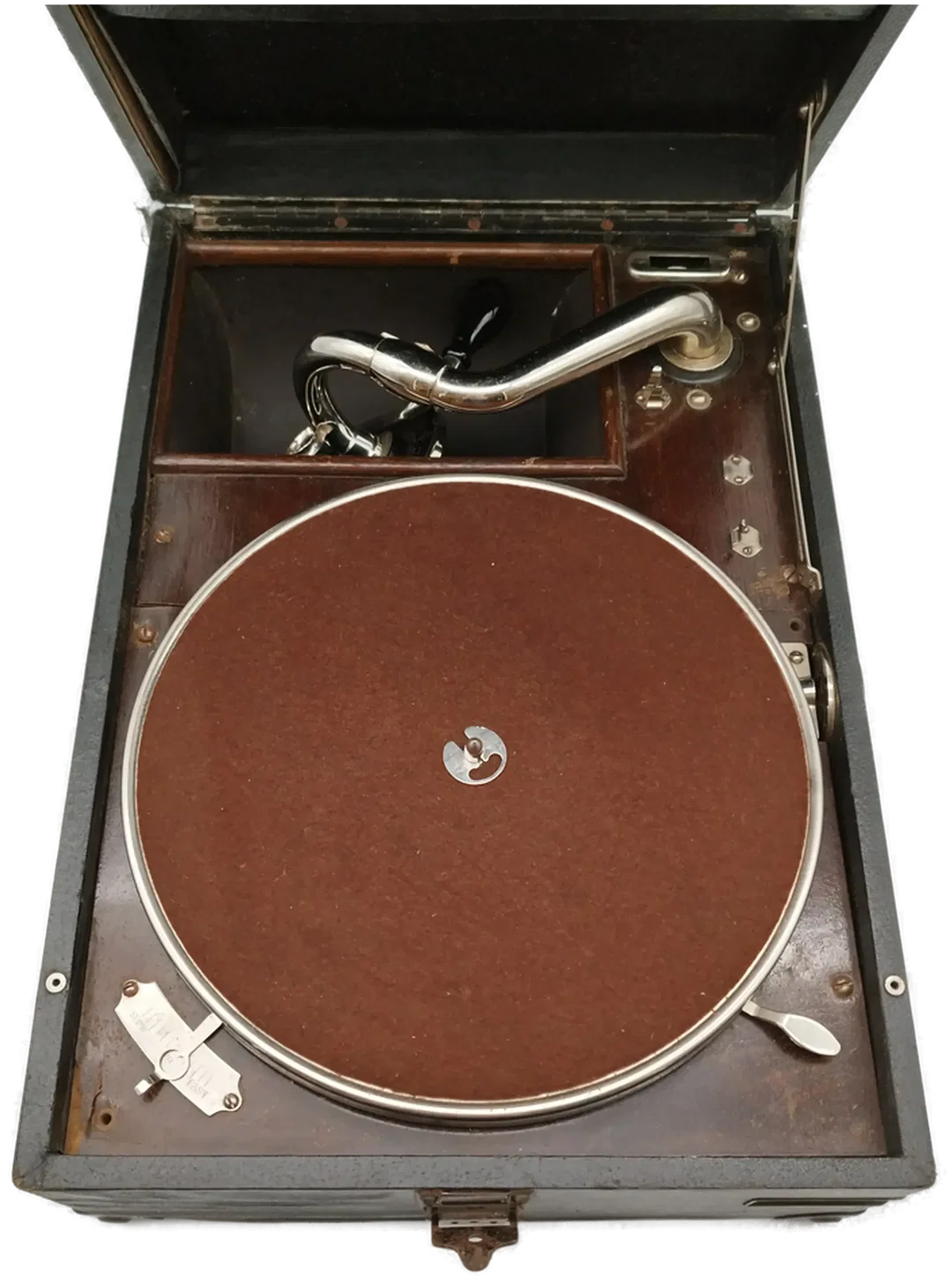 Koffergrammophon, The Gramophone Co. Ltd, inkl. 14 Schellacks Deko-Rarität | Unikat Mit Geschichte – Bild 2