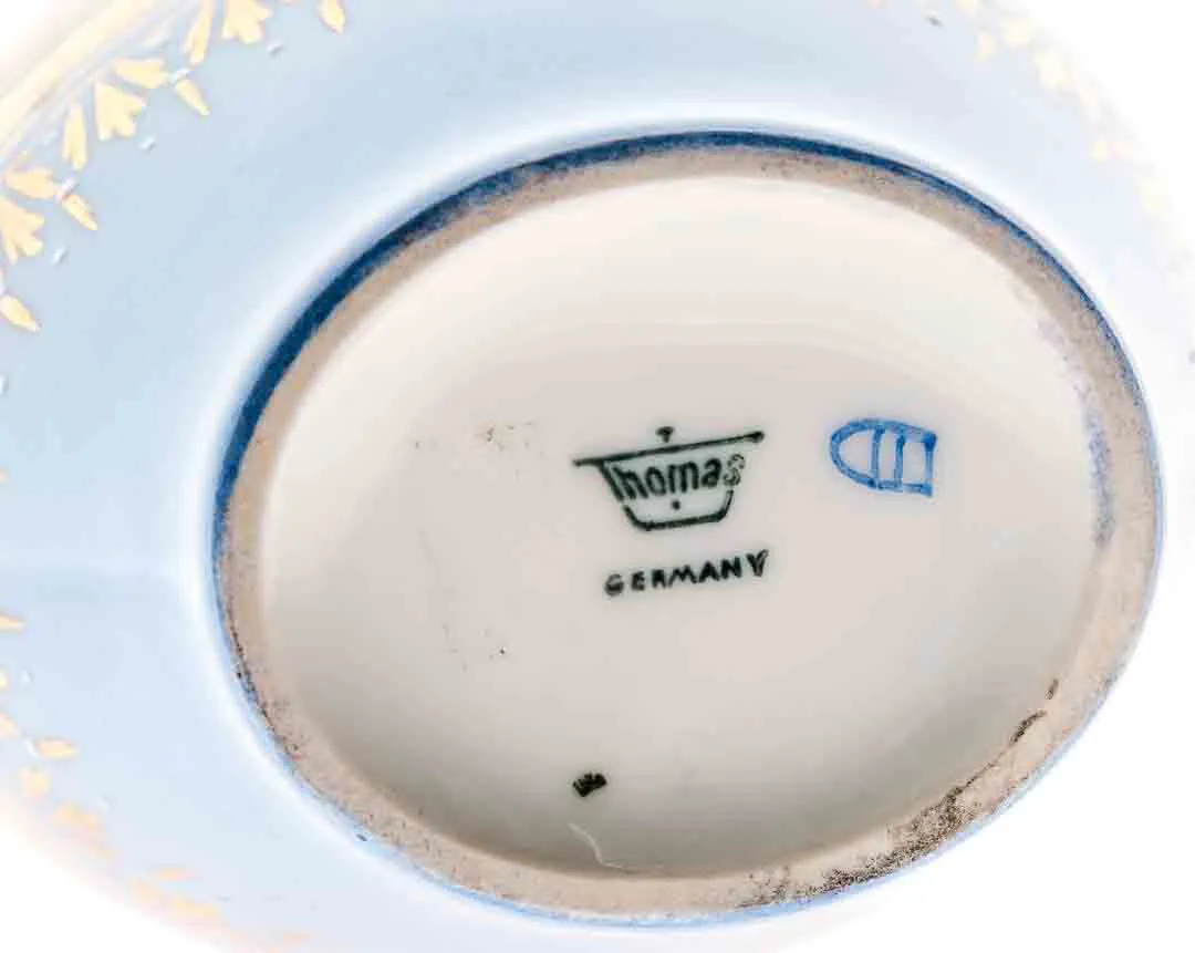 Vase Thomas Keramik mit Jungenstil-Motiven – Bild 3