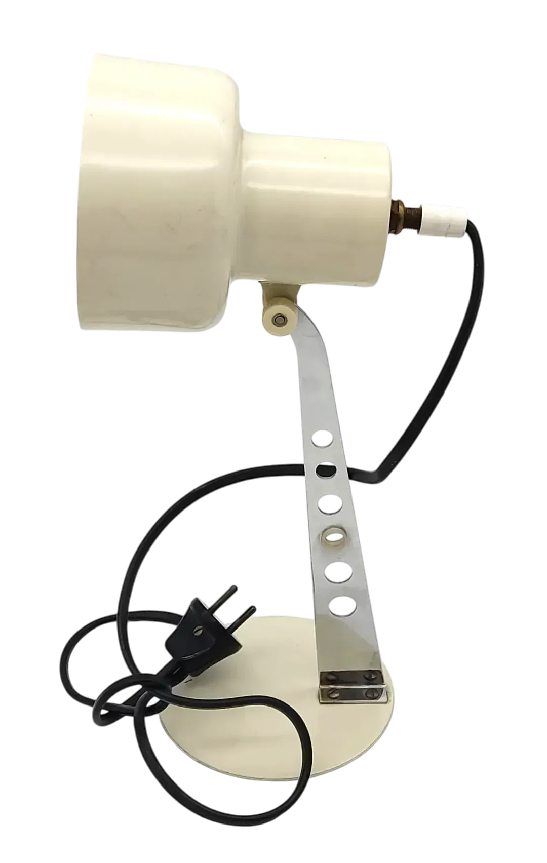 Vintage Tischlampe, creme - Höhe ca. 34 - Bild 1