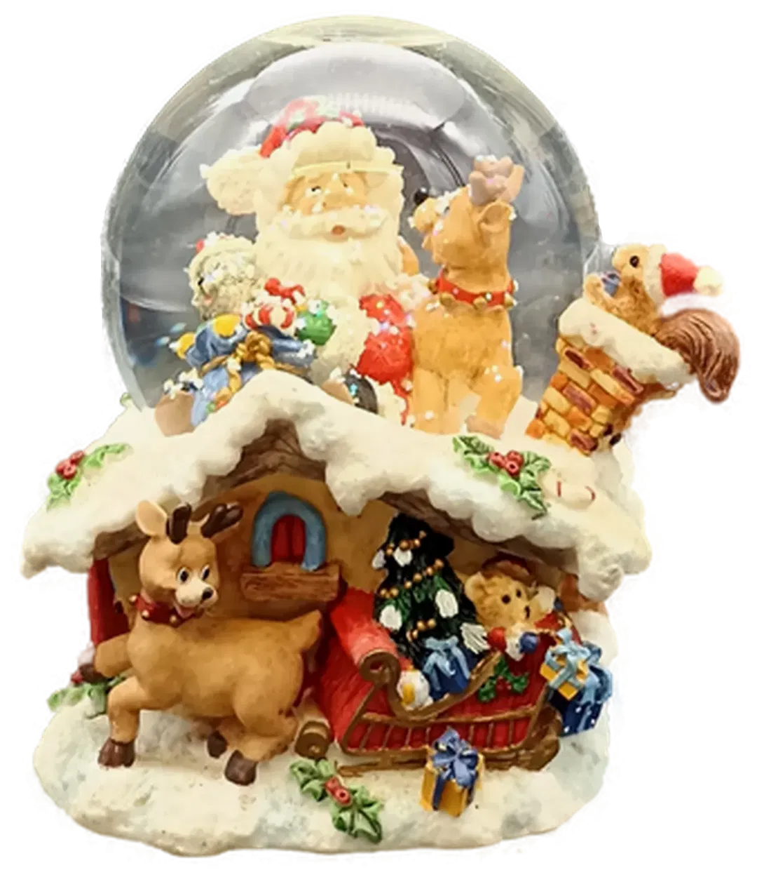 Schneekugel Weihnachtsdekoration mit Sound - Bild 1
