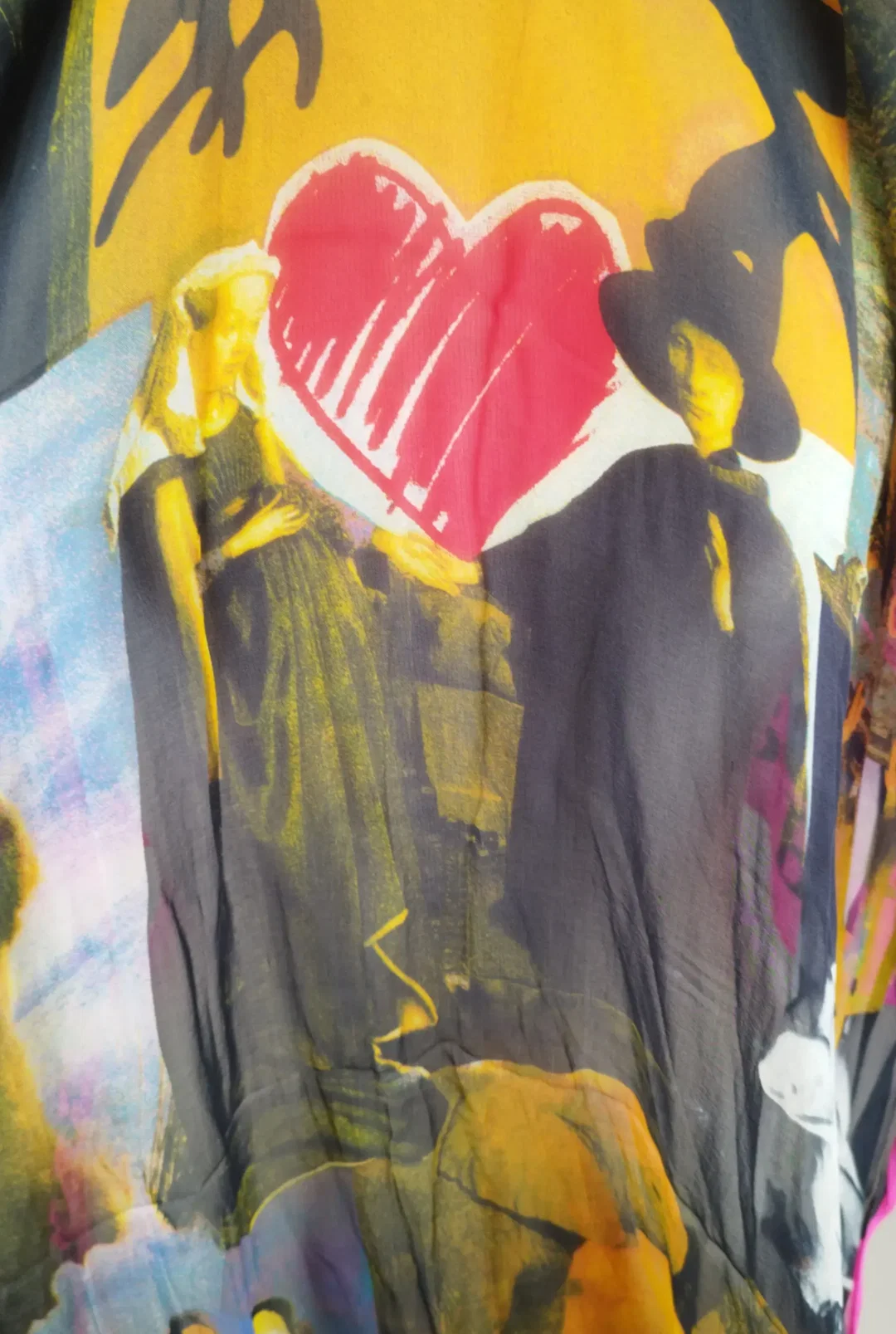 Moschino Larioseta Schal - bedruckt / Made in Italy - Bild 4