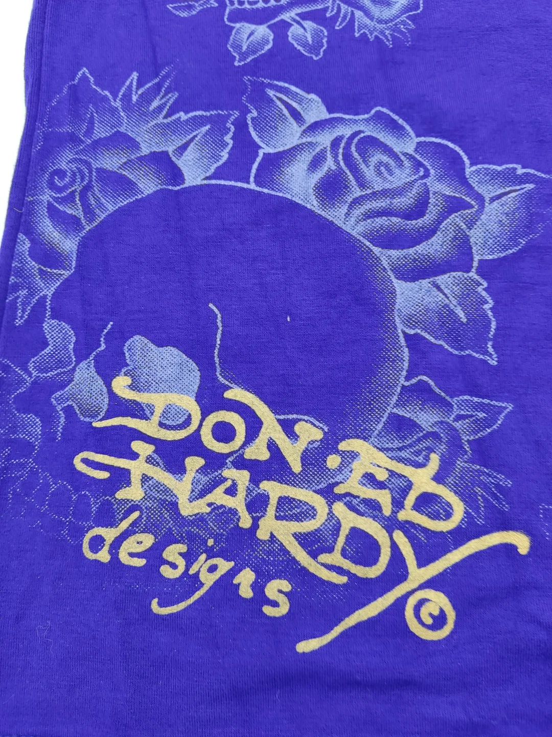 Ed Hardy Damen Shirt violett/mehrfarbig Gr. S Vintage – Bild 5