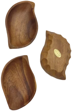 Philippinische Regenbaumholz (Monkeypod) Schalen 3er-Set | Tropisches Unikat - Bild 1