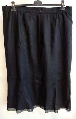 selection by Ulla Popken Leinenrock schwarz - Gr. 50 – Vorschau 2