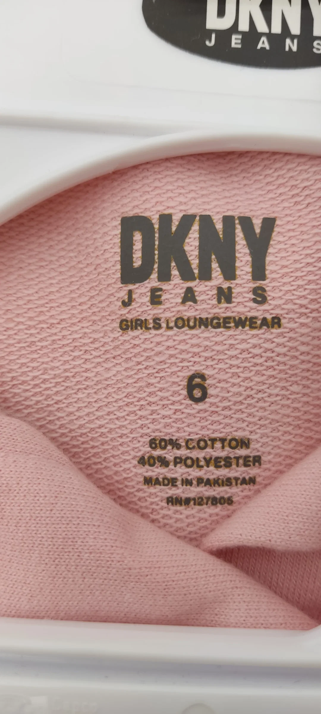 DKNY Kinder Lounge Set rosa Gr. 116 – Bild 2