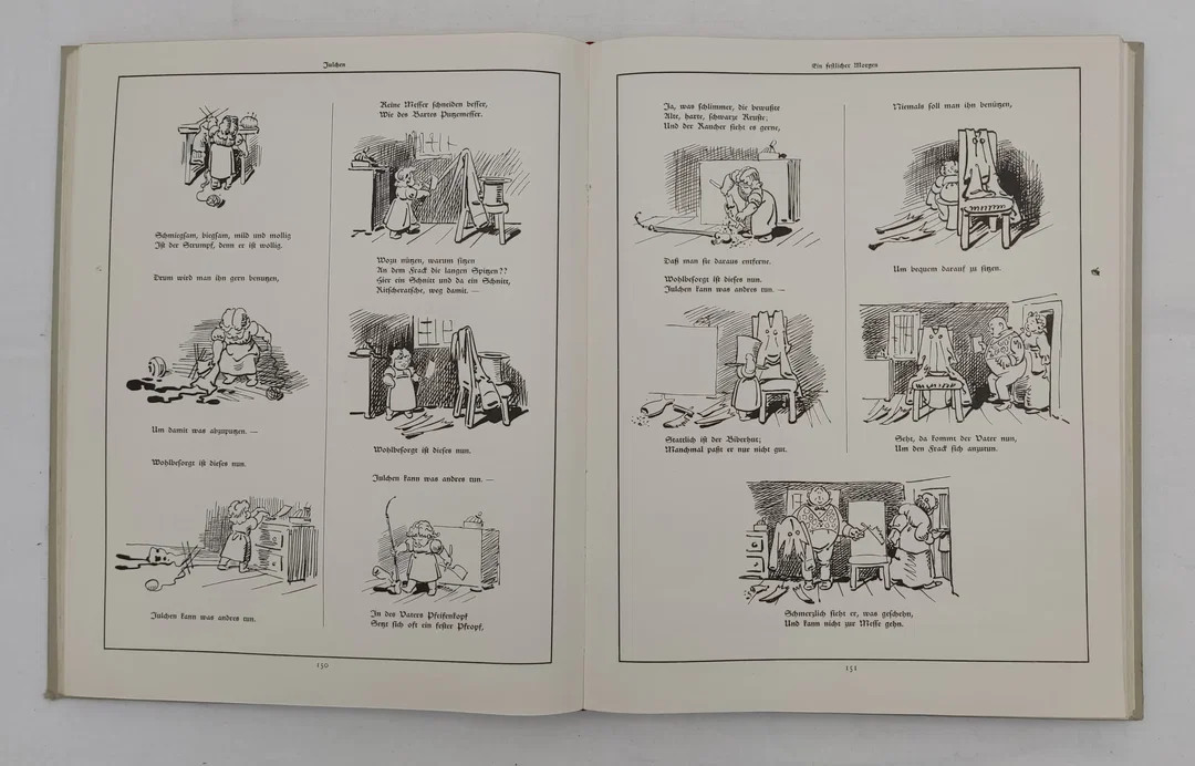 Wilhelm Busch Album "Humoristischer Hausschatz" 1924 – Bild 2