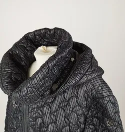 Erich Fend Mantel Schwarz - Gr. 50 / 80% Polyester, 20% Polyamid, Futter 100% Acetat - Bild 4