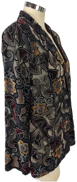 Blazer Transparent Geblümt | Glamour-Detail - Bild 3